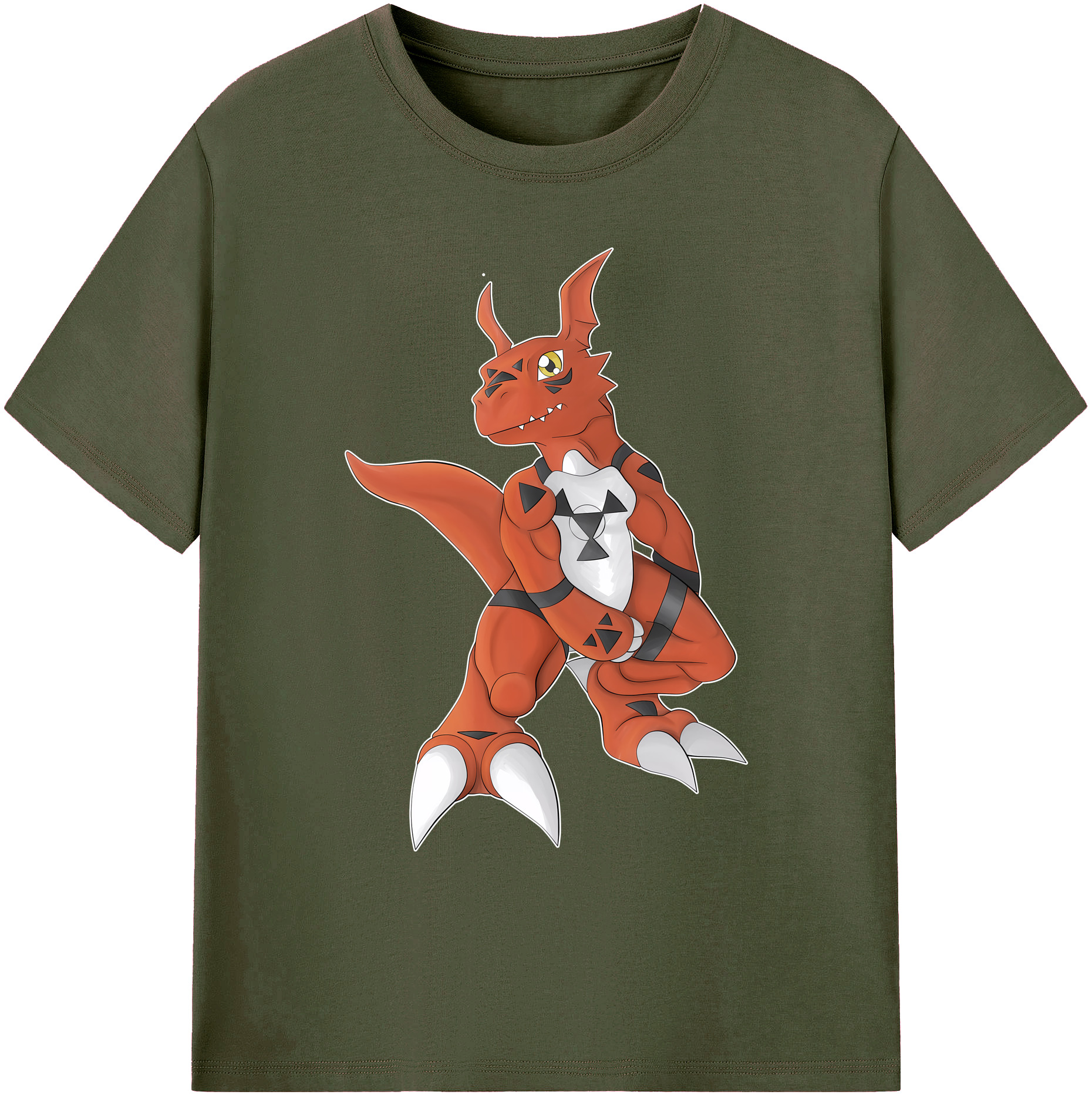 （画像用） Digimon デジタルモンスター/デジモン 綿100％ メンズ半袖Tシャツ｜肌触りやわらか＆通気性